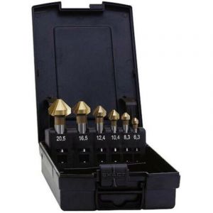 Exact - Set De Fraises Coniques 90&deg; 05568 5 Pi&egrave;ces N/a De Per&ccedil;age:6,3 - 25 Mm Tige Cylindrique C93159 - Neuf
