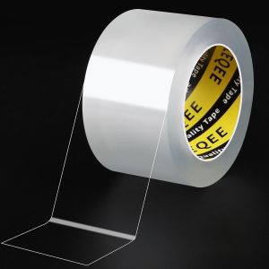 Bande d'étanchéité pour fenêtre-Transparent-50 mmx3 m-Pour fenêtre et porte-Bloqueur de porte-Épaisseur : 0,5 mm - Neuf