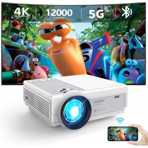 ChenQuanSarl-Projecteur 1920X1080P Full Hd Supportée,Bluetooth Vidéoprojecteur,Mini Rétroprojecteur 12000L,Compatible Avec Tv Stick Smartphone Hdmi Usb Av,Projecteur Home Cinéma (Fig. Réactionnaire) - Neuf