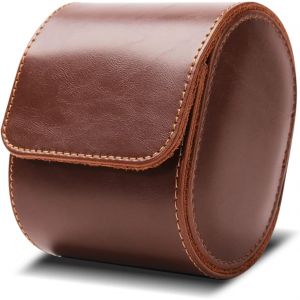 Nbgcm-Montre Portable À Fente Unique Organisateur Étui Pour Montre De Voyage En Cuir Boîte De Rouleau De Montre Pour Les Emballages Cadeaux Et Les Voyages En Plein Air Brun - Neuf
