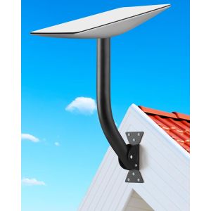 LETNERNY-Starlink Mount Starlink Support Mural &Agrave; Angle Vertical Long Pour Toit Starlink, Kit De Montage Starlink Pour Kit Internet Starlink Satellite - Neuf