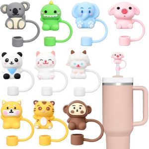 Lot De 10 Couvercles De Paille Pour Tasse Stanley, 10 Mm, Anti-Poussière, En Silicone, Embouts De Paille Réutilisables Pour Accessoires De Gobelet Stanley Cup[APP8811784] - Neuf