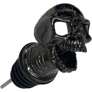 Cadeau Original D'halloween - Bo&icirc;te Noire Avec D&eacute;corations En Acier Inoxydable Et Silicone Alimentaire | Id&eacute;al Pour Bouteilles De Vin Rouge/Blanc Et Rhum - Neuf