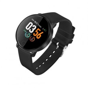 Montre Connect&eacute;e Ronde En M&eacute;tal S226d 1,3 Pouce - Noir, &Eacute;tanch&eacute;it&eacute; Ip67, Surveillance De La Sant&eacute;, Suivi D'activit&eacute;, Notifications Bluetooth - Neuf