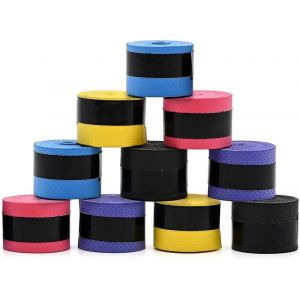 Ruban Adhésif De Qualité Supérieure Pour Raquette De Tennis - Lot De 10 ; Antidérapant, Absorbant La Transpiration, Confortable, Multisports - 5 Couleurs Disponibles - Neuf