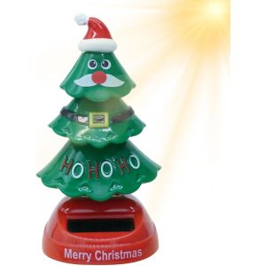 Figurines solaires pour tableau de bord de No&euml;l - Figurines solaires oscillantes pour sapin de No&euml;l | Poup&eacute;e fantaisie danseuse &agrave; t&ecirc;te tremblante pour d&eacute;coration de bureau et de tableau de bord pour enfants - Neuf