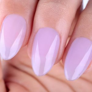 Vernis Semi Permanent Violet, Transparent Violet Lavande Gelée Gel Nail Polish Naturel French Vernis Gel Uv Printemps Eté Cristal Vernis À Ongles Gels Soak Off Uv Led 15ml - Neuf