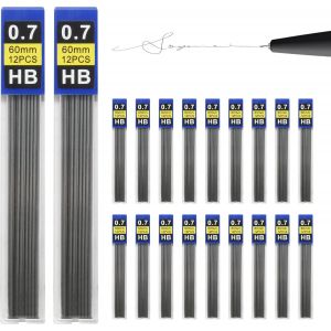 Meimie-Mines De Crayons 0.7mm Hb,Résine De Haute Qualité Pour Une Écriture Lisse Et Claire,Idéal Pour Crayonsmécanique,Dessin Et Croquis (240) - Neuf