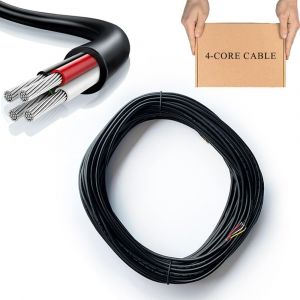 &iquest; 20M C&acirc;ble &Eacute;lectrique 4 Conducteurs 28AWG 4x0,1 mm&sup2; C&acirc;ble d'Extension 5V/12V/24V/300V Souple et Flexible C&acirc;ble PVC pour Lampes LED,Interrupteurs Intelligents - Neuf