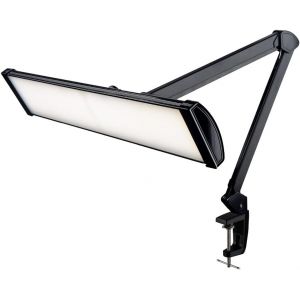 Subzonal-Lampe De Bureau &iquest; 3500 Lumens, 3 Modes De Lumi&egrave;re, Dimmable, 45w, Abat-Jour Large De 66 Cm, 540 Led Smd, Lampe De Travail Pour Lecture, Loisirs Cr&eacute;atifs, &Eacute;tabli, Bureau (Cct Avec Pince, Noir - Neuf