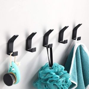 Crochet à serviette adhésif antirouille et imperméable à l'eau porte-serviettes avec colle Maison Salle de bain Cuisine Bureau Self - Neuf