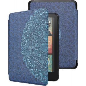 GUOP-Étui Pour Kindle Paperwhite 12{^>E<^} Génération 2024 Et Kindle Colorsoft Signature Edition 7" En Cuir Synthétique De Qualité Supérieure Avec Fonction Veille/Réveil Automatique (Blueflower) - Neuf