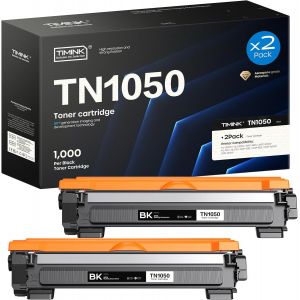 2-Pack TN1050 TN-1050 Toner Compatible pour Brother TN1050 pour Brother HL-1210W DCP-1612W MFC-1910W DCP-1610W HL-1212W HL-1110 DCP-1510 DCP-1512 DCP-1610 MFC-1810(2 Noir) - Neuf