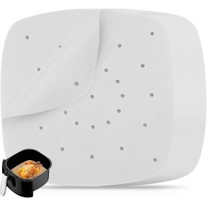 Subzonal-Lot De 100 Feuilles De Papier Parchemin , Perfor&eacute;es Pour Friteuse &Agrave; Air Comprim&eacute;, Papier Sulfuris&eacute; Antiadh&eacute;sif Pour Friteuse &Agrave; Air - Neuf