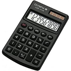 LCD1110BK Calculatrice Noir - Neuf