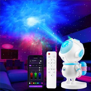 Astronaute Projecteur De Ciel &Eacute;toil&eacute; Pour Enfant, Veilleuse Led, Projecteur Galaxy Avec T&eacute;l&eacute;commande Et Application De Contr&ocirc;le, D&eacute;coration De Chambre D'enfant, No&euml;l, Cadeau (Bleu) - Neuf