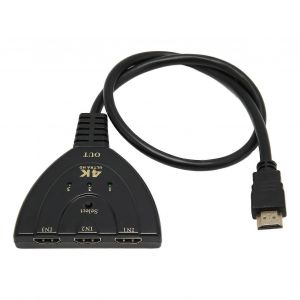 S&eacute;lecteur D'interface Multim&eacute;dia Hd 4k 3 En 1 Sur 3 Ports D'interface Multim&eacute;dia Hd Pour Xbox Pour Ps5 Hdtv Pc - Neuf