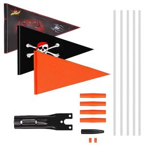 Kal-Sécurité De Vélo Drapeau,Drapeau De Sécurité Pour Vélo Et Remorque,Fanion De Sécurité Pour Enfant,Drapeau De Vélo Réglable,Fanion De Vélo Drapeau,Drapeau De Vélo - Neuf