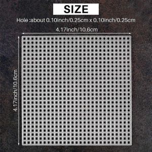 Feuilles De Toile En Maille Plastique Pour La Broderie,La Fabrication De Fils Acryliques - Neuf