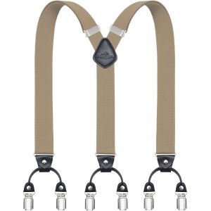Cauc-Bretelles Pour Hommes Avec 6 Pinces M&eacute;talliques En Y Ajustables Bretelles Pour Pantalons Bretelles &Eacute;lastiques Robustes Pour Hommes - Neuf