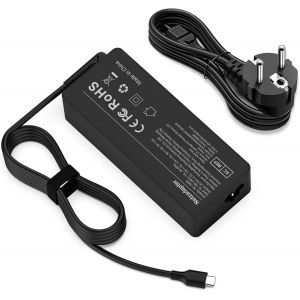 Chargeur Ordinateur USB C 100 W Chargeur PC - Chargeur Secteur Desktop pour MacBook Pro 16''(2016+)/MacBook Air 13'' M1/M2, Dell XPS 15, ASUS HP Acer Galaxy S24/S23, C&acirc;ble USB-C 1.7m Inclus - Neuf