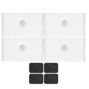 Hjlian Lot De 4 Veilleuses Led Intelligentes Avec Detecteur De Mouvement Et Chargement Usb, Ideales Pour Un Placard Ou Un Couloir - Neuf