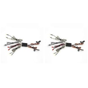 2X 8 LED système d'éclairage avant et arrière groupe de feux de virage pour voiture sur chenilles rc TRX4 axial SCX10 D12 MN - Neuf