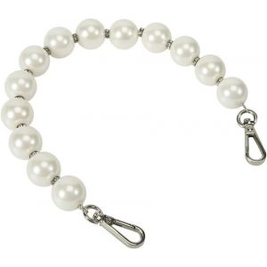 Sac &agrave; main &eacute;l&eacute;gant avec perles-Pour d&eacute;coration de sac &agrave; main-Argent&eacute; - Neuf