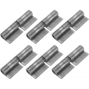 Charni&egrave;res Soudables &Agrave; D&eacute;gagement, Pack 6, 3-1/7"" x 1"" Charni&egrave;res En Acier &Agrave; Souder Pour Portail Avec Goupille Amovible, Charni&egrave;res D&eacute;tachables Pour Porte Battante En M&eacute;tal Ou - Neuf