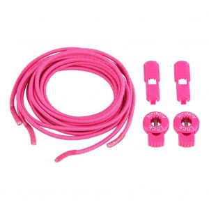 Lacets Reflechissants Sans Noud Pour Chaussures De Sport, Course A Pied, Randonnee, Securite Elastique (Rose Rouge) - Neuf
