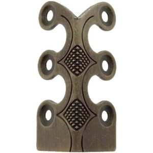 Lot de 6 protections d'angle pour plinthe en fer,protection d'angle vintage en m&eacute;tal (bronze) - Neuf