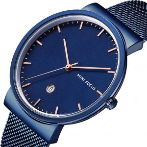 Mini Focus Mode Hommes Métal Étanche Montre Bande Réglable Accessoire (#5) - Neuf