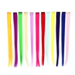 Perruque Synthetique Lisse A Clipser, 12 Couleurs, Accessoire De Coiffure - Neuf