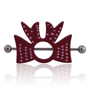 Piercing Pour Le Teton En Acier Inoxydable, Pendentif En Forme De Noud Papillon, Bijou Tendance - Neuf