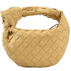 Sac fourre-tout Sac à main tissé Sac à main en cuir Pu Portefeuille à bandoulière pour femmes Grand volume Sac tressé-scvtcv-jaune - Neuf