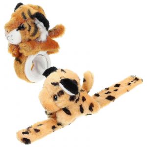 2pcs Peluche Animal Slap Bracelets Jouets En Peluche Animal Slap Bandes Enfants Bracelets - Neuf