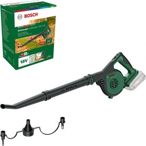 SUBZONAL-Home and Garden Souffleur de Feuilles sans Fil Bosch - UniversalLeafBlower 18V-130 (pour Le Nettoyage Rapide et Facile des Jardins, all&eacute;es et terrasses ; syst&egrave;me 18V ; sans Batterie) - Neuf
