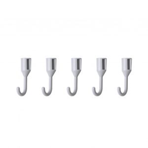 Hjlian Lot De 5 Crochets Pour Panneau Perfore, Montage En Rack, Pour Organisateur Mural, Gris - Neuf
