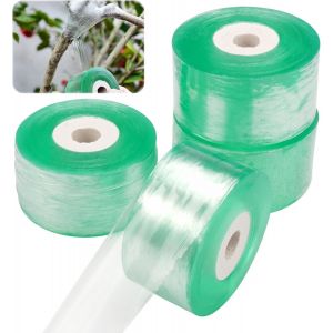 CHECARZHN--NO1-4 Pièces Rubans De Greffage,100M × 3Cm Ruban Greffage Transparent,Rouleaux De Ruban Greffage,Ruban De Greffe Biodegradable,Auto-Adhésif Greffage Ruban,Ruban Film A Greffer Pour Greffag - Neuf