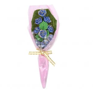 1:12 Mini Dollhouse Flower Scene Accessoires Bouquet de roses Fleurs Bouquet miniature Bleu Bleu Enchanteresse - Neuf
