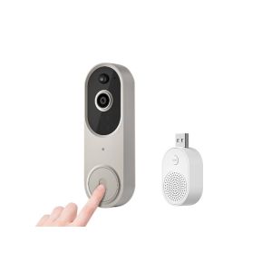 Sonnette vid&eacute;o sans fil avec vision nocturne et audio bidirectionnel - Neuf