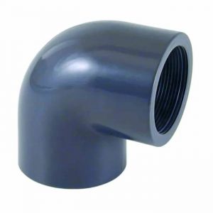Coude PVC 90&deg; 32mm x 1" - Raccord PVC-U Filet&eacute; - Neuf