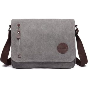 Sacs de messager en toile sacs à bandoulière pour hommes sac à bandoulière messenger en toile de 13,5 pouces sacoches pour ordinateur portable - Neuf