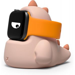 Thef-Support De Chargeur Compatible Avec Apple Watch Series Ultra/8/Se2/7/6/Se/5/4/3/2/1 (49 Mm, 45 Mm, 44 Mm, 42 Mm, 41 Mm, 40 Mm, 38 Mm),Prend En Charge Le Mode Table De Nuit, Rose - Neuf