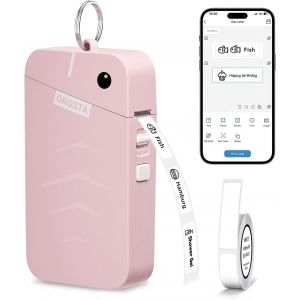 KALANKA-S001 &Eacute;tiqueteuse Bluetooth Portable Imprimante d'&Eacute;tiquettes Autocollantes 2000mAh Mini &Eacute;tiquette pour Maison, Bureau, &Eacute;cole, Cuisine personnalis&eacute;es, Compatible iOS et Android - Neuf