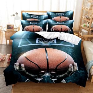 Housse De Couette X Cm Enfant Basket Rouge Parure De Lit Personnes Avec Fermeture &iquest;&iquest;Clair Doux Respirant Confortable Microfibre Housse De Couette Et Taie D'oreiller X Cm - Neuf