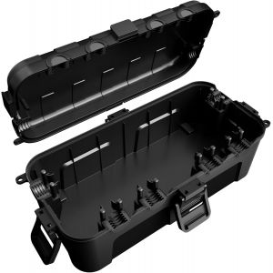 Bo&icirc;te &agrave; C&acirc;bles &Eacute;tanche Moyenne pour l'Ext&eacute;rieur, &Eacute;tanche IP54, R&eacute;sistante aux Intemp&eacute;ries, Id&eacute;ale pour Prot&eacute;ger Les Rallonges, Les Multiprises et Les Fiches Coud&eacute;es (29 x 13,2 x 10 cm), Noir - Neuf