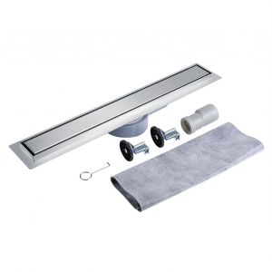 HJLIAN Drain de douche lineaire rotatif a 360 degres en acier inoxydable pour salle de bain et cuisine 60 cm - Neuf