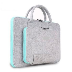 Housse pour ordinateur portable 17 pouces gris clair, housse en feutre avec poignée pour ordinateur portable - Neuf