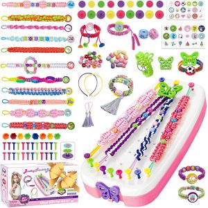 Kalanka-Kit Bracelet Fille, Kit D'artisanat De Bracelet D'amitié Pour Filles 8 9 10 11 12 Ans,Diy Kit Créatif Enfant,Cadeaux D'anniversaire Pour Âgés 8-12 (15 Couleurs) - Neuf